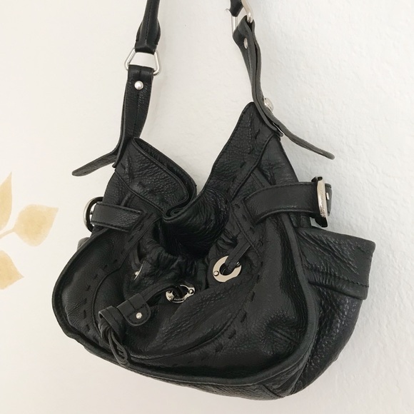 Black leather B. Makowsky purse - Picture 3 of 6